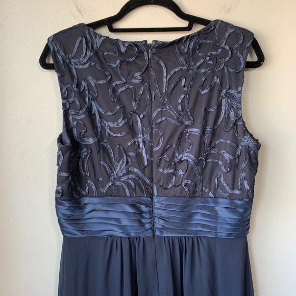 Jessica Howard Formal Gown Maxi‎ Dress Sleeveless Navy Blue Size 12 - Picture 5 of 10